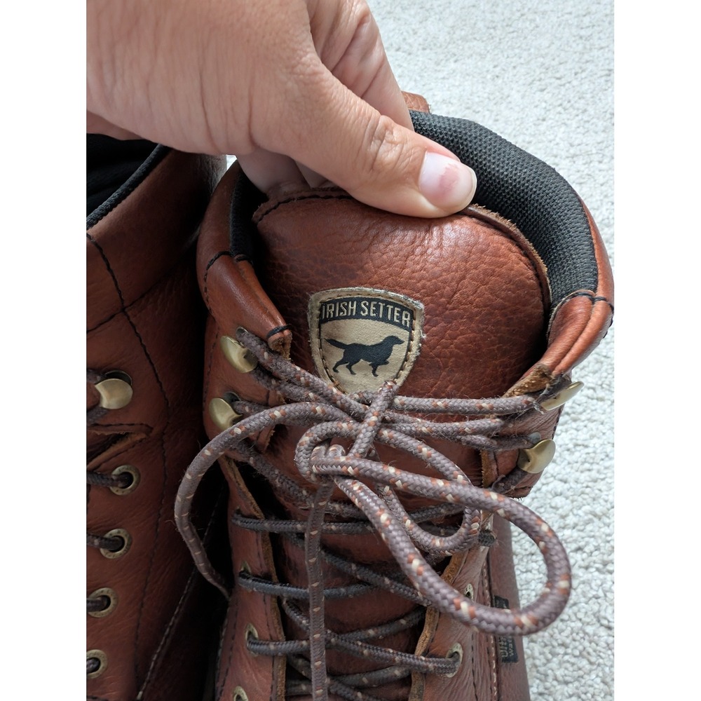 Irish Setter 83620 Ashby Work Boots Mens 13 Leather Brown Steel Toe Waterproof - Picture 5 of 9